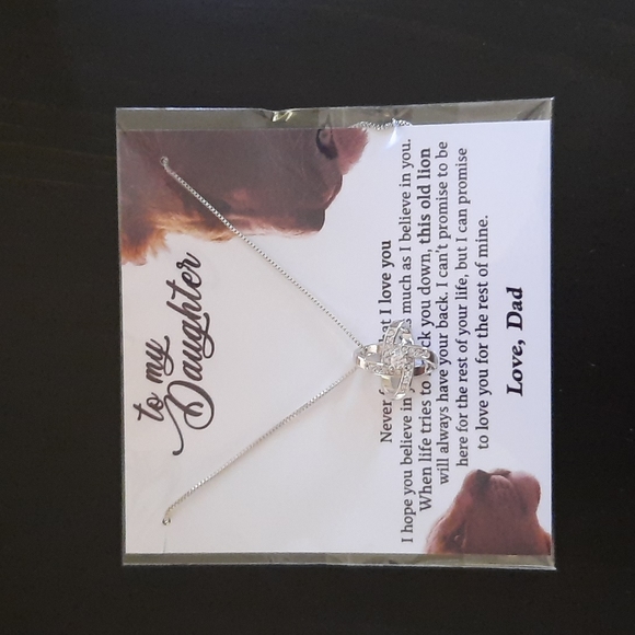 "To Daughter, Love Dad" Necklace - Picture 3 of 5